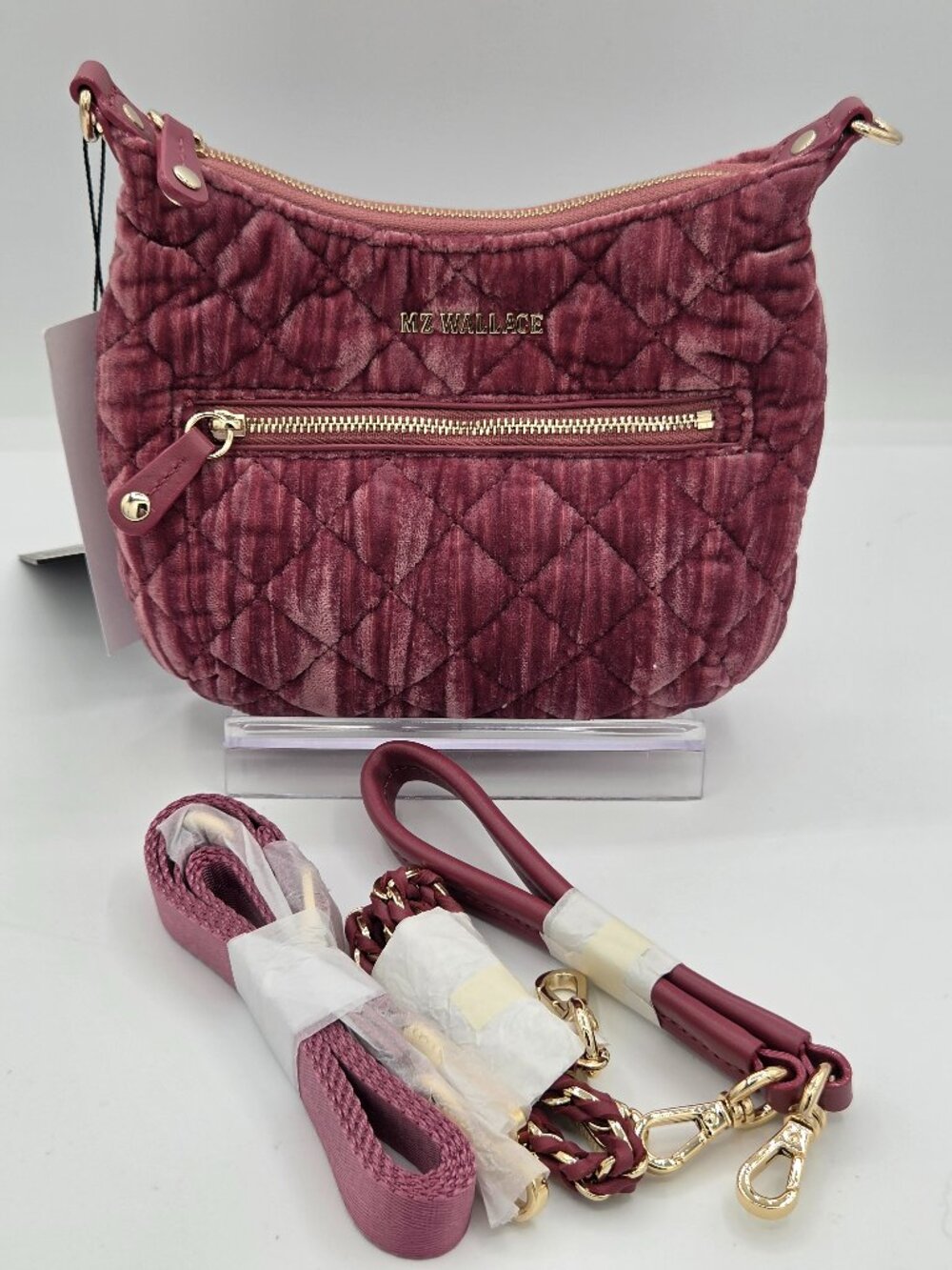 MZ Wallace Velvet Crossbody Bag | Petal Velvet | New With Tags